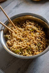 noodles with chopsticks