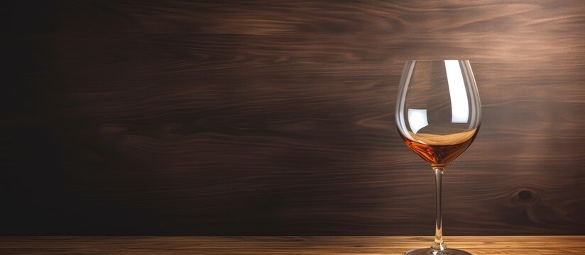 Wooden wine glass