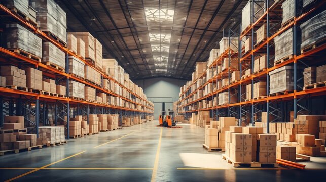 high quality picture, A large warehouse with numerous items, 16:9 
