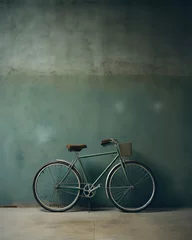 Foto auf Acrylglas Classic Bicycle on Minimalistic Background - Vintage Elegance and Urban Style © Andrei