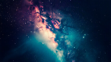 Fototapeta premium Cosmos, galaxy, stars, milky way