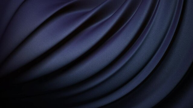 Blue fabric waves with gentle overlapping curves on seamless loops.