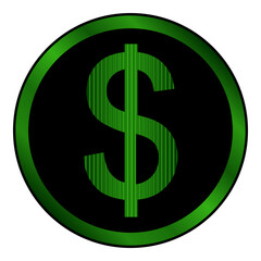Us dollar icon.