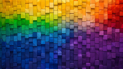 Intersectional Pride Flag Mosaic Background / Wallpaper. Generative AI