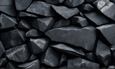 Pile of rough rocks background.