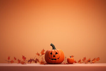 Halloween Background with Copy Space created with Generative AI technology