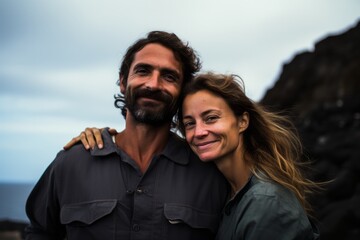 Couple in their 30s at the Galápagos Islands Ecuador