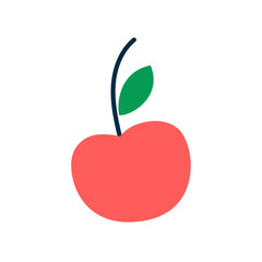 Fototapeta premium Vector apple isolated on white background vector illustration