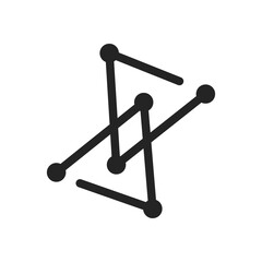 Network logo template Isolated. Brand Identity. Icon Abstract Vector graphic