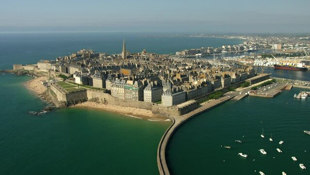 Saint Malo vue du ciel