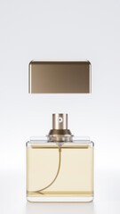 Elegant perfume bottle premium photo 3d render