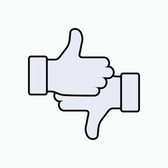 Controversial Icon. Contentious, Dispute. Contended Symbol.