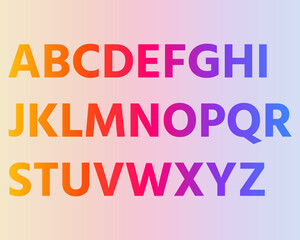 editable alphabet a to z all letter.