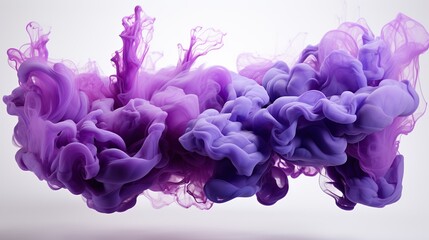 Close-Up of Purple Paint Streak on White Background A Mesmerizing Fusion of Elegance and Vibrancy