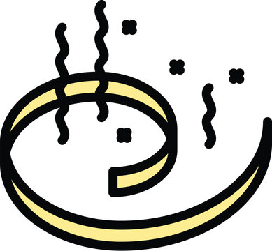 recommend clip art: Insect repellent icon outline vector. Bite control. Cute electric color flat