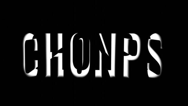 3D rendering of CHONPS expression, backlight glow effect