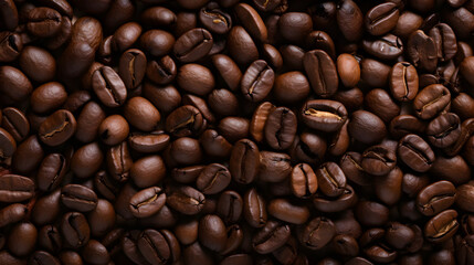 Roasted coffee beans background