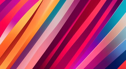 Premium diagonal lines abstract colorful background, created by ai generated