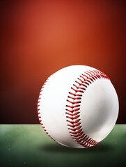 Professional Baseball ball Sports Equipment Photorealistic Vertical Illustration. Sporting Gear Ai Generated Bright Illustration with Active Game Baseball ball Sports Equipment.
