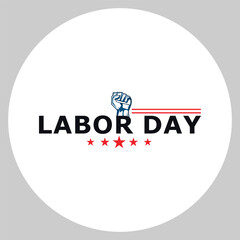 Labor day vector design using poster, banner and t-shirt