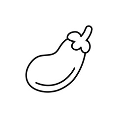 eggplant icon. outline icon