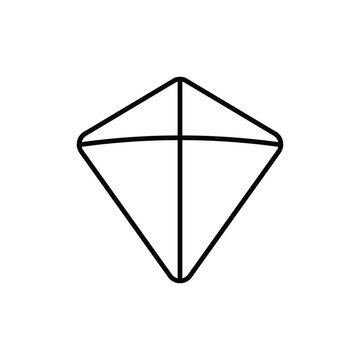 recommend clip art: Kite icon. outline icon