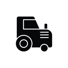 Tractor icon. solid icon