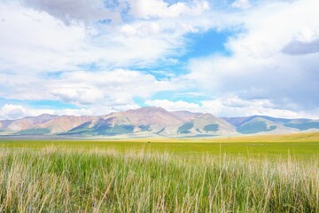 View of the Sailugem ridge in Altai