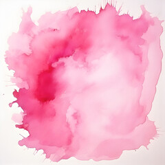Abstract pink watercolor isolated on white background. Great for stationary, invitations, and other paper crafts. Generative ai. 