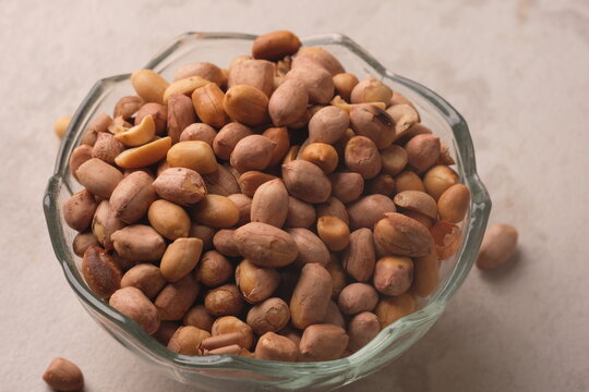 Kacang Bogares is a roasted peanut snack typical of Tegal district in Central Java Province. Indonesian food.