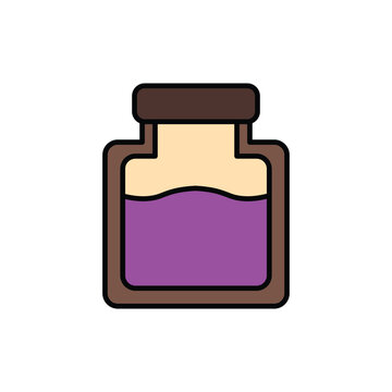 recommend clip art: Jam icon. filled outline icon