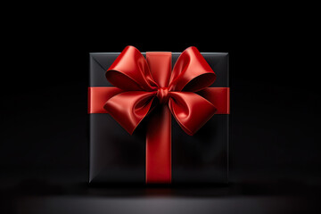 Beautiful red bow for gift