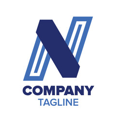 n letter icon logodesign 