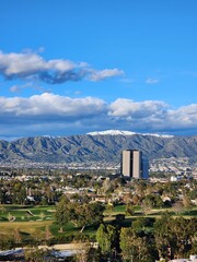view of the city from the hill