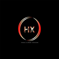 creative letter logo. gradient logo design with black background for your company.