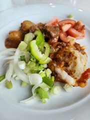 chop with vegetables