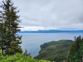 lake and mountains