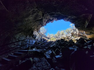 inside the cave