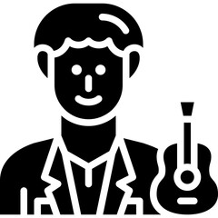 musician solid icon