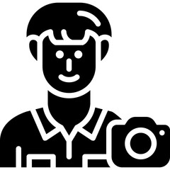 photographer solid icon