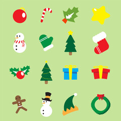 Fototapeta premium The Christmas icon for holiday concept