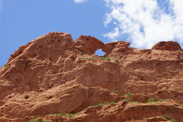 red rocks and sky