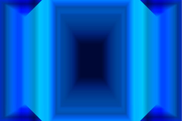 Vector graphic of abstract blue rectangle shapes. blue square background. Illustration of the abstract blue hallway. Rectangle Frames In blue  Shades. vector eps10
