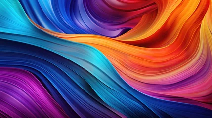 Wandcirkels plexiglas Abstract background with colorful gradient rainbow beautiful  © MAXXIMA Graphica