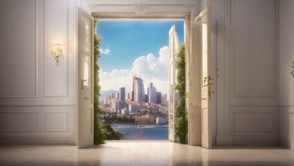 door to heaven with beautiful view