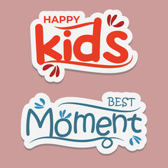 decorative greeting lettering stickers