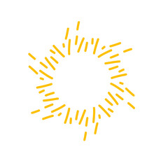 handdrawn starbust element