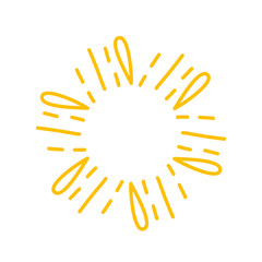 handdrawn starbust element