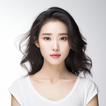 Oriental appearance image, cosmetics commercial image, K-pop artist, beautiful appearance, beautiful woman, woman, Korean, young person, Asian model, generative ai