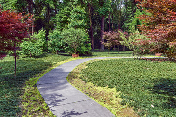 Stone path in the park